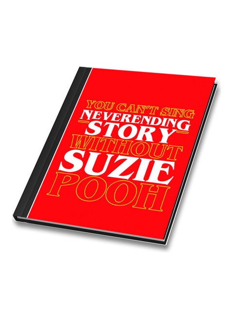 Stranger things Love Story Suzie Pooh and Justin Never Ending Story Binded Notebook A4 Size Multicolour