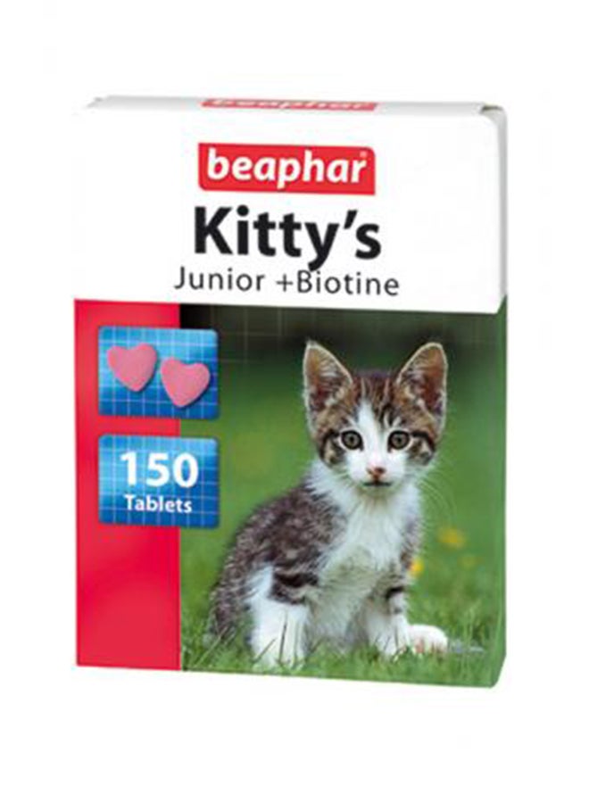 بيفار طعام القطط كيتي بيوتين للقطط الصغيرة أبيض