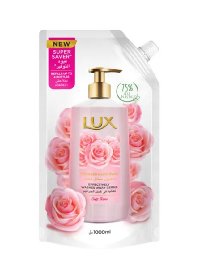 Lux Soft Rose Perfumed Hand Wash Refill Pouch 1Liters - Image 1