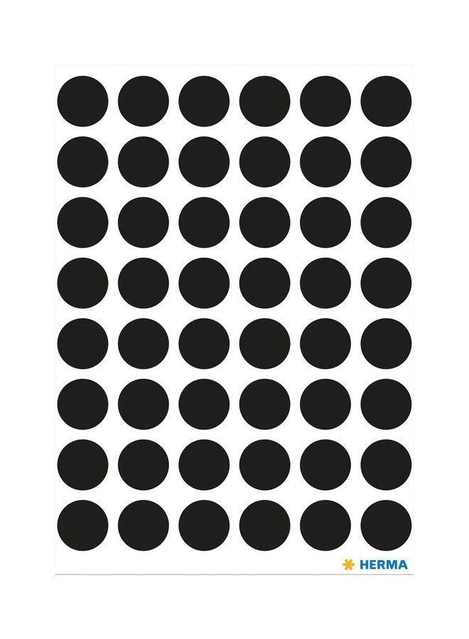 Herma 240-Piece Vario Colour Dots Luminous Sticker Black - Image 2