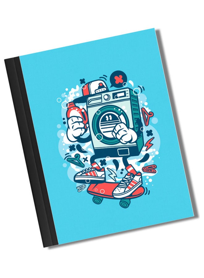 LIT - Washing Machine Funny Laundry Binded Notebook A4 Size Multicolour - Image 1