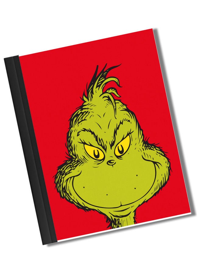 LIT - The Grinch Cover Printed A4 Size Binded Notebook Multicolour - Image 1