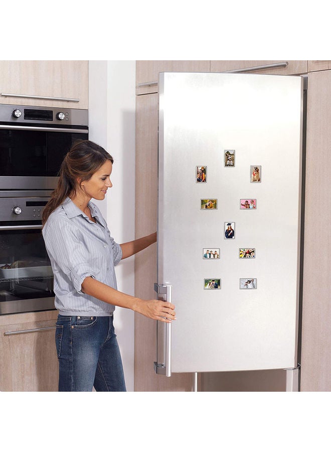 Kurtzy 20-Piece Blank Photo Frame Insert Fridge Magnets Clear - Image 3