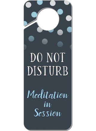 Do Not Disturb Door Knob Hanger Sign Navy Blue - v1628786505/N50059361A_1