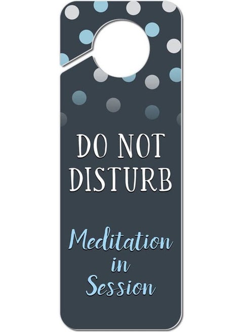 Do Not Disturb Door Knob Hanger Sign Navy Blue