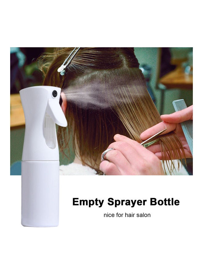 زجاجة بخاخ فارغة لأداة رذاذ الشعر للمنزل وصالون تصفيف الشعر متعدد الوظائف أبيض - Image 2