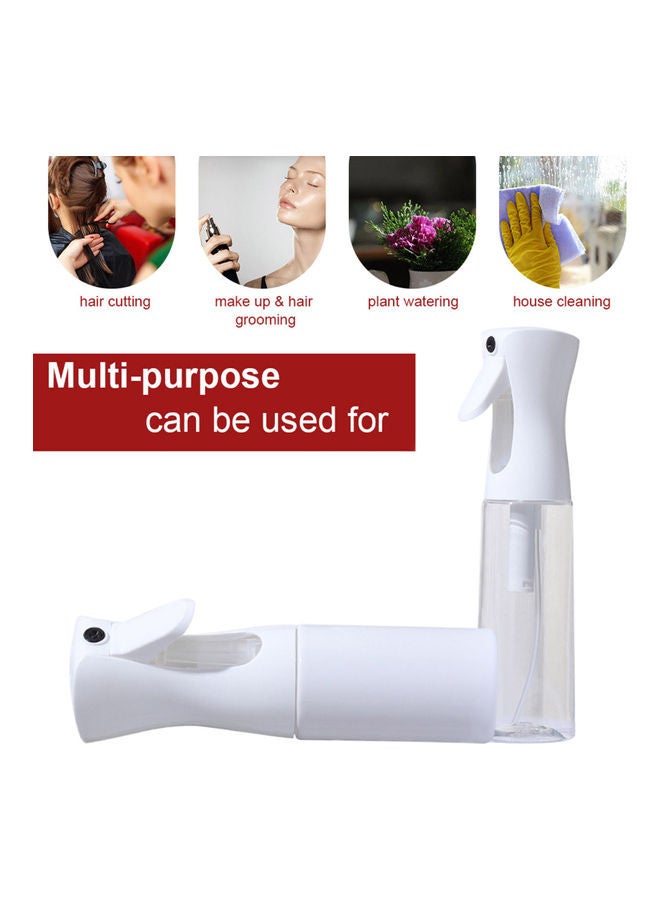 زجاجة بخاخ فارغة لأداة رذاذ الشعر للمنزل وصالون تصفيف الشعر متعدد الوظائف أبيض - Image 3