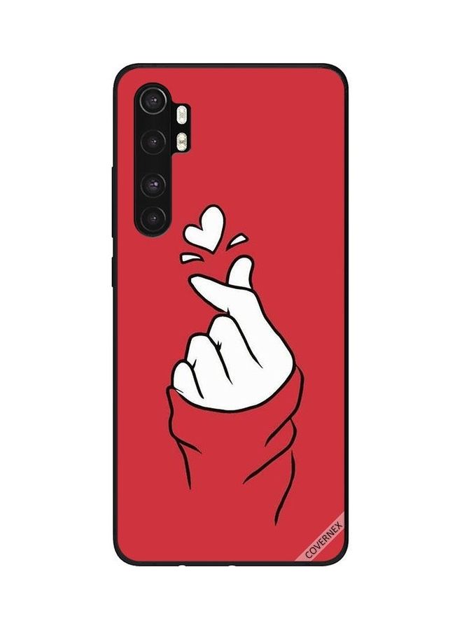 Covernex Snap Love Protective Case Cover For Xiaomi Mi Note 10 Lite Red/White - Image 1