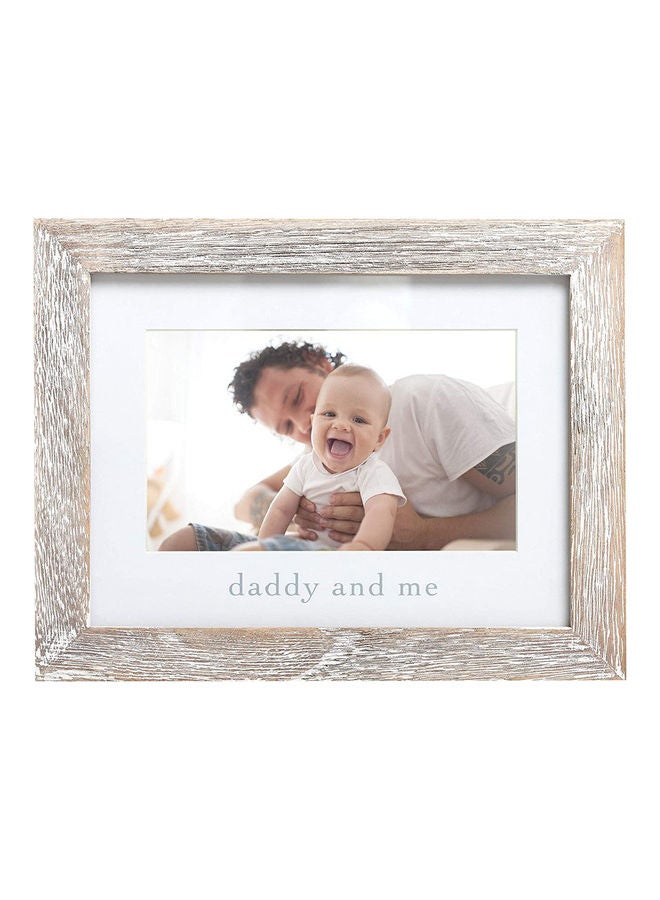 pearhead - Daddy And Me Keepsake Rustic Picture Frame - Image 1