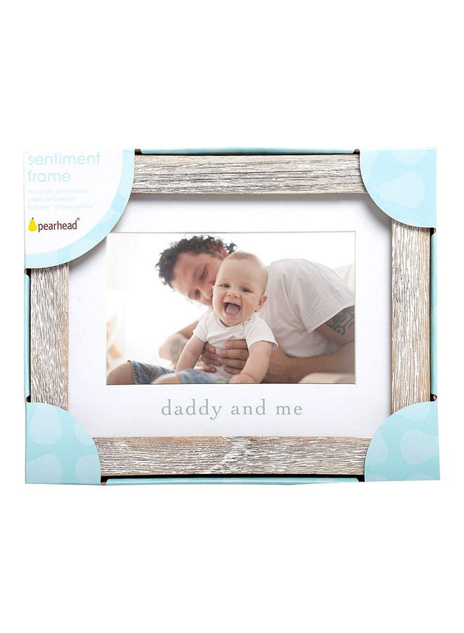 pearhead - Daddy And Me Keepsake Rustic Picture Frame - Image 1