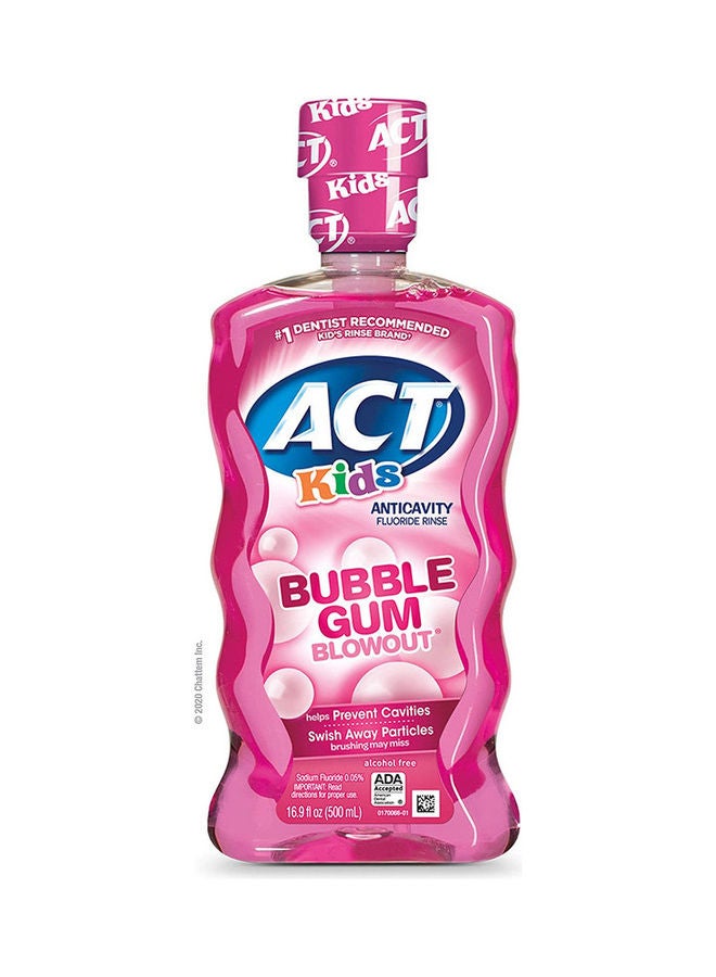 ACT Rinse Children's Mouthwash Bubblegum Pink