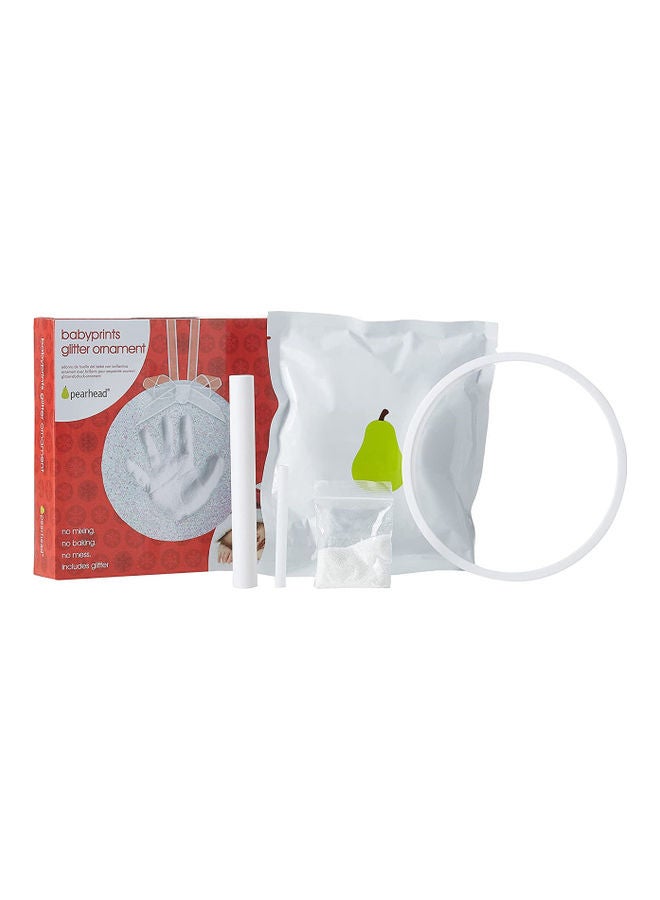 pearhead Baby Hand And Footprint Glitter Ornament Kit  - Image 1