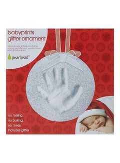 pearhead Baby Hand And Footprint Glitter Ornament Kit  - Image 2
