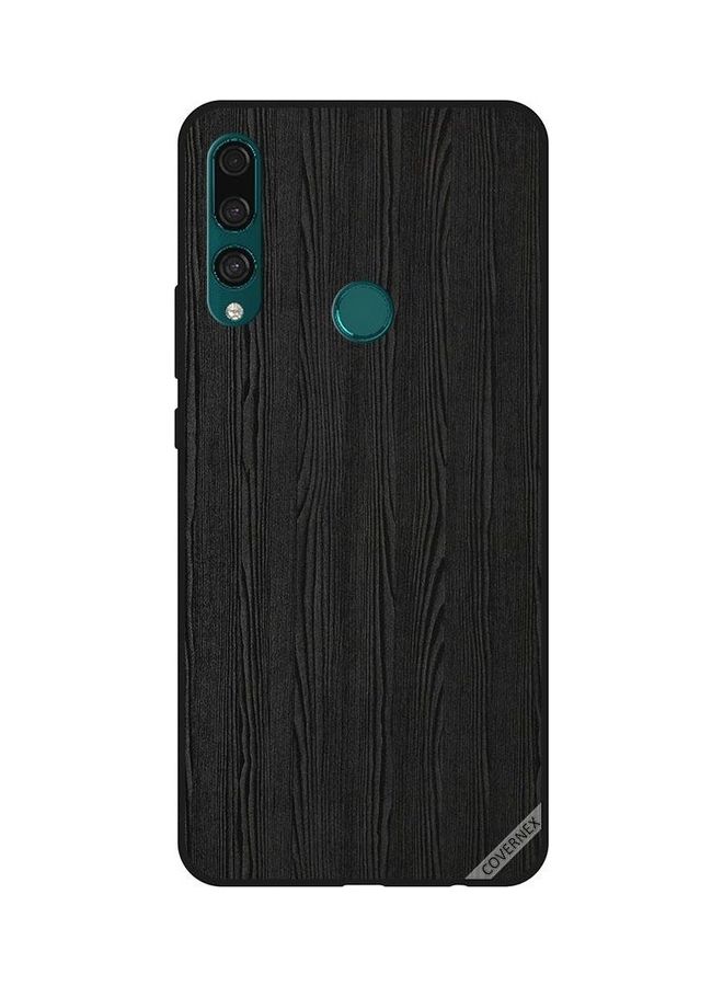كوفرنيكس غطاء حماية واقٍ بتصميم خشبي لهاتف هواوي Y9 برايم 2019 متعدد الألوان - Image 1