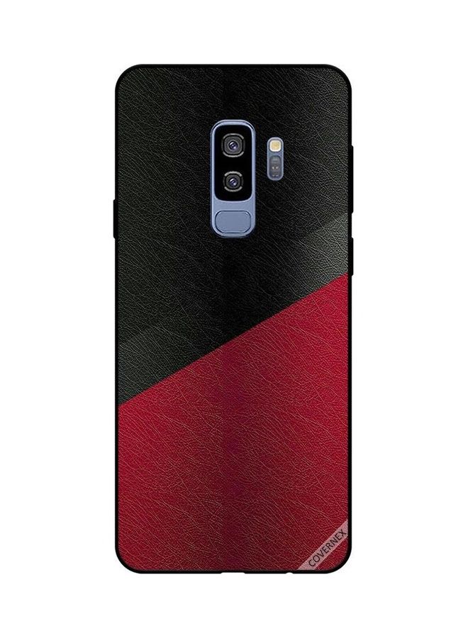 كوفرنيكس غطاء حماية لموبايل سامسونج جالاكسي S9 بلس تصميم جلد - Image 1