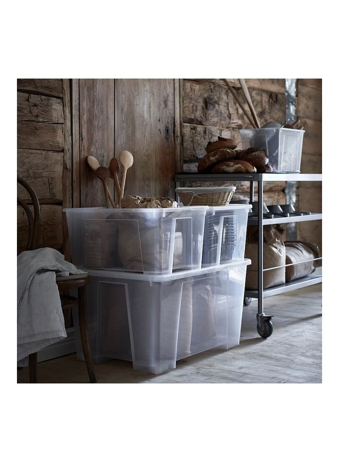 دبليو كيه منظم للمطبخ متين وعالي الجودة شفاف 56 X 39 X 28سم - Image 3