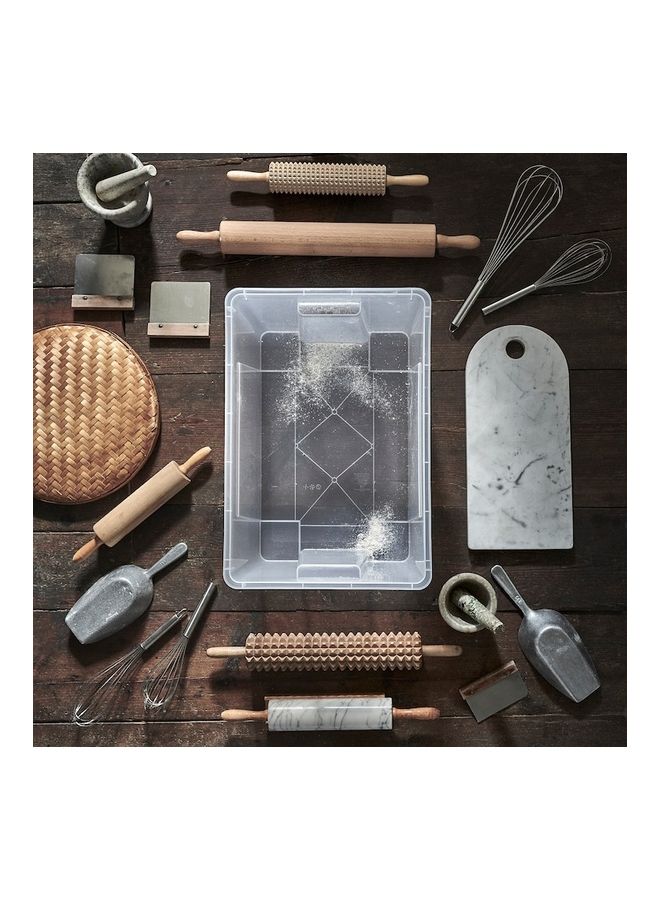 دبليو كيه منظم للمطبخ متين وعالي الجودة شفاف 56 X 39 X 28سم - Image 2