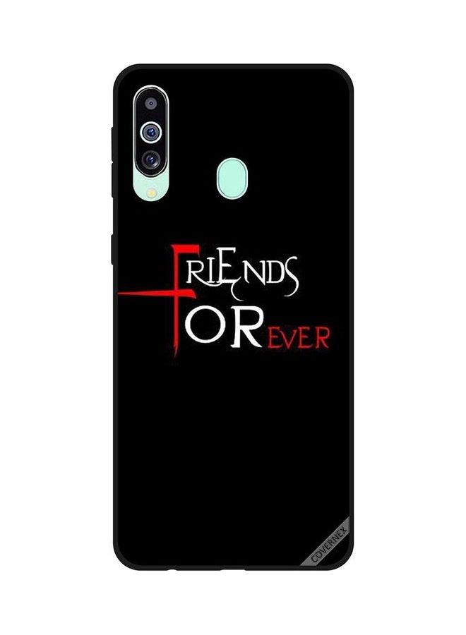 كوفرنيكس غطاء حماية واقٍ بطبعة عبارة "Friends Forever" لهاتف سامسونج جالاكسي M40/A60 متعدد الألوان  - Image 1