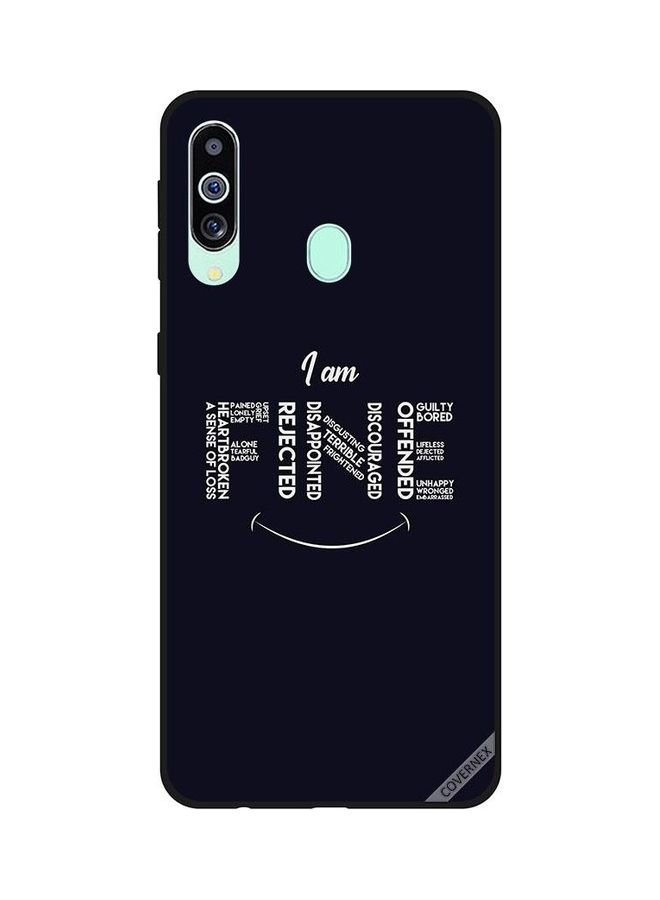 كوفرنيكس غطاء حماية واقٍ بطبعة عبارة "I Am Fine Rejected" لهاتف سامسونج جالاكسي M40/A60 متعدد الألوان  - Image 1