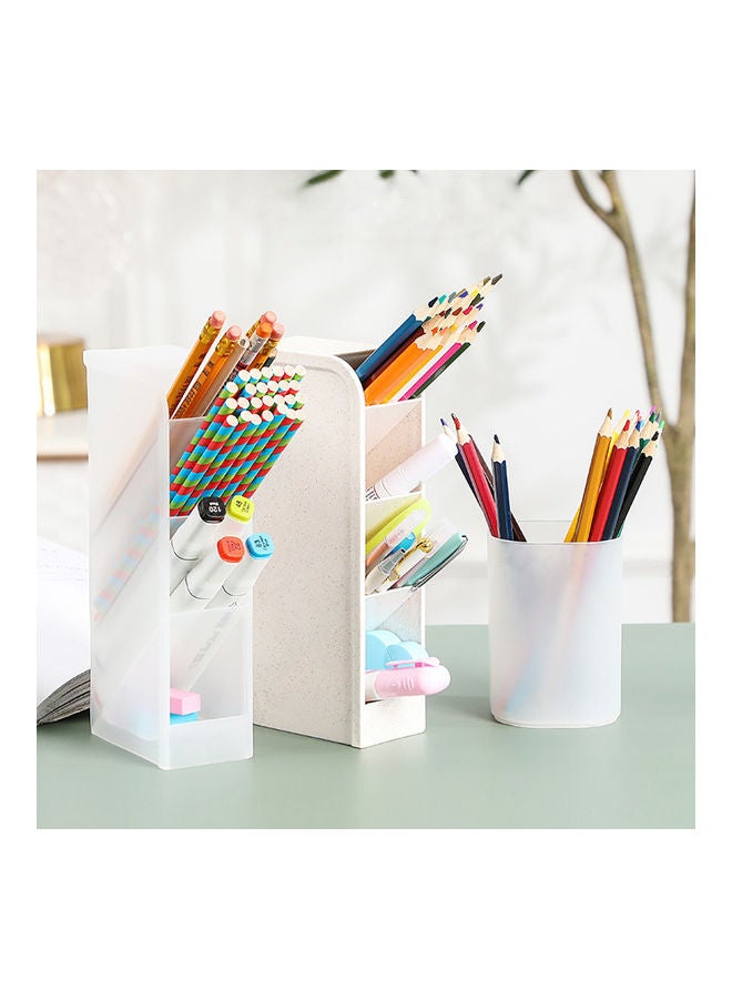 خزانة للفرز بتصميم قائم أبيض - Image 2