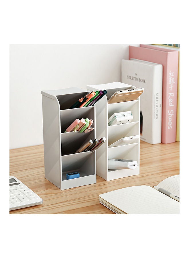 خزانة للفرز بتصميم قائم أبيض - Image 5