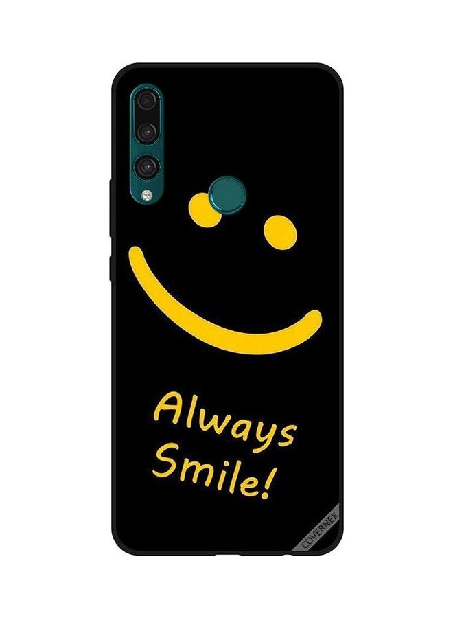 Covernex Huawei Y9 Prime 2019 Protective Case Cover Printed Featuring Always Smile Yellow DESIGN_0007 - Image 1