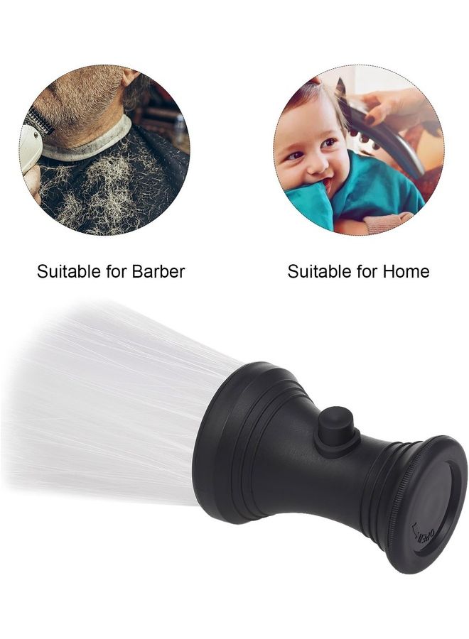 فرشاة تنظيف الوجه وإزالة الغبار عن الرقبة للمزين. أسود/ أبيض - Image 3