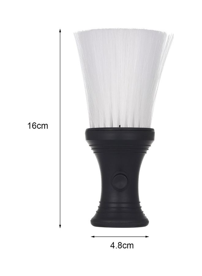 فرشاة تنظيف الوجه وإزالة الغبار عن الرقبة للمزين. أسود/ أبيض - Image 5