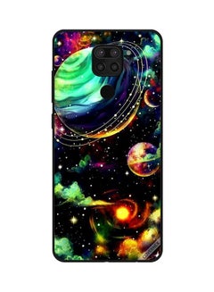 Saturn Printed Protective Case Cover For Xiaomi Redmi Note 9 Multicolour