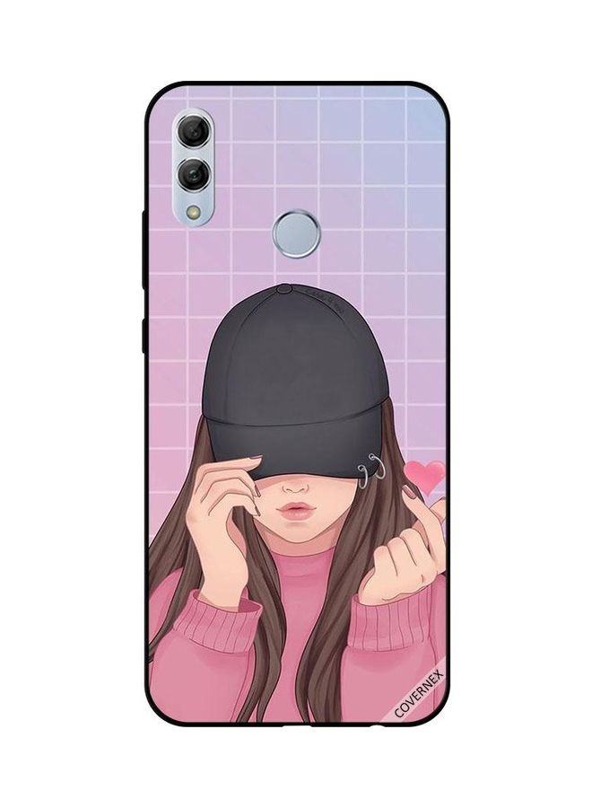 Covernex Snap Love Cap Girl Design Protective Case Cover For Honor 10 Lite Multicolour  - Image 1