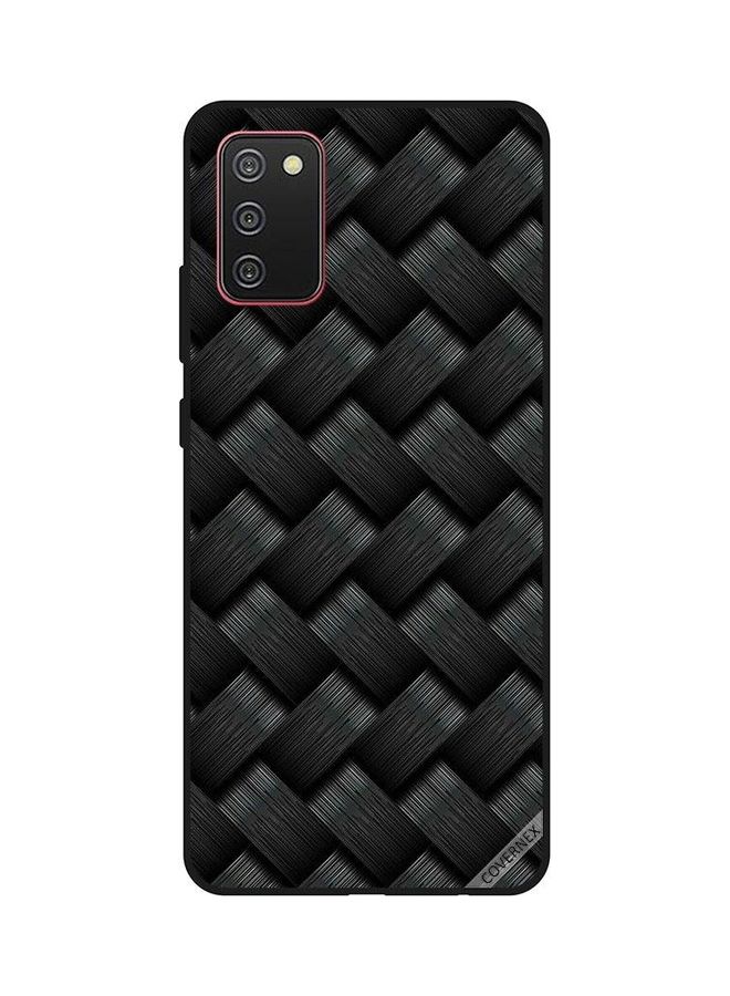 Covernex Protective Case Cover For Samsung Galaxy A02s/F02s Strips Pattern Black - Image 1