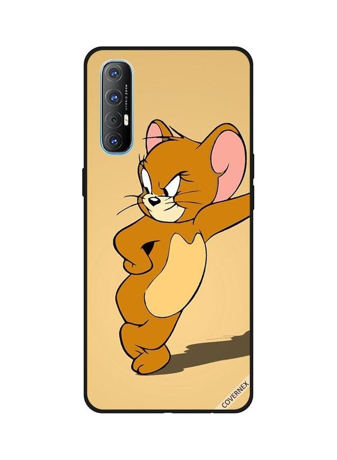 كوفرنيكس غطاء حماية واقٍ بتصميم شخصية جيري وهو غاضب لهاتف أوبو رينو 3 برو متعدد الألوان - Image 1