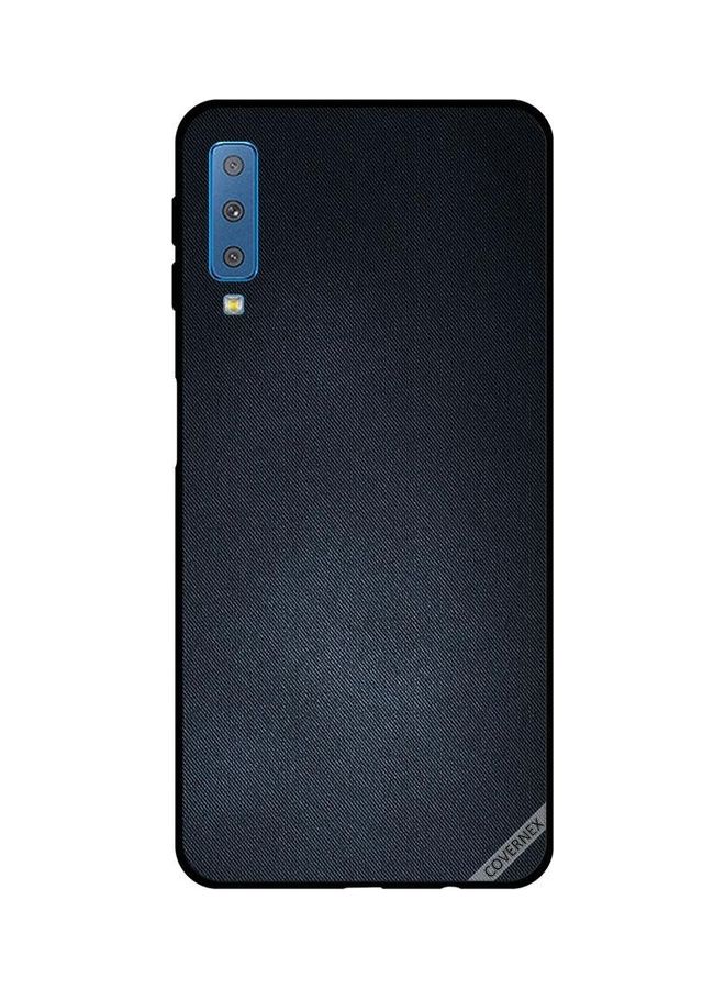 كوفرنيكس غطاء حماية واقٍ لهاتف سامسونج جالاكسي A7 2018 نمط جينز أسود - Image 1