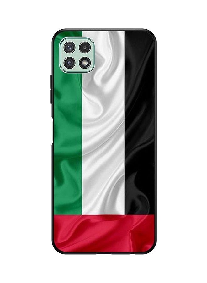 Covernex UAE Flag Cloth Design Protective Case Cover For Samsung Galaxy A22 Multicolour - Image 1