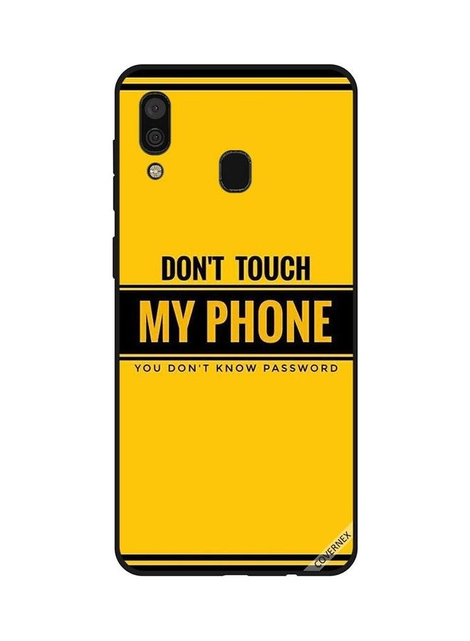 Covernex Don't Touch My Phone Design Protective Case Cover For Samsung Galaxy A30 Multicolour - Image 1
