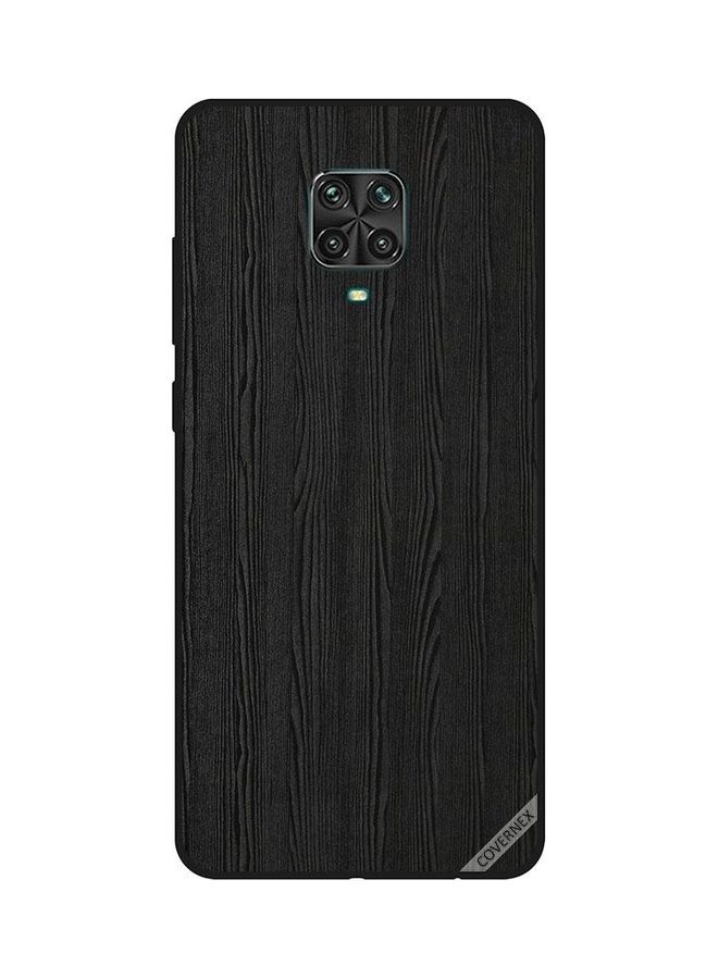 Covernex Wooden Pattern Protective Case Cover For Redmi Note 9S/9 Pro Black - Image 1