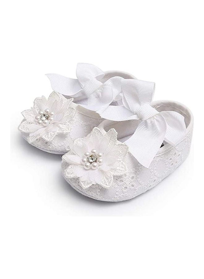Learns To Walk Flat Comfort Shoes White  - Image 1