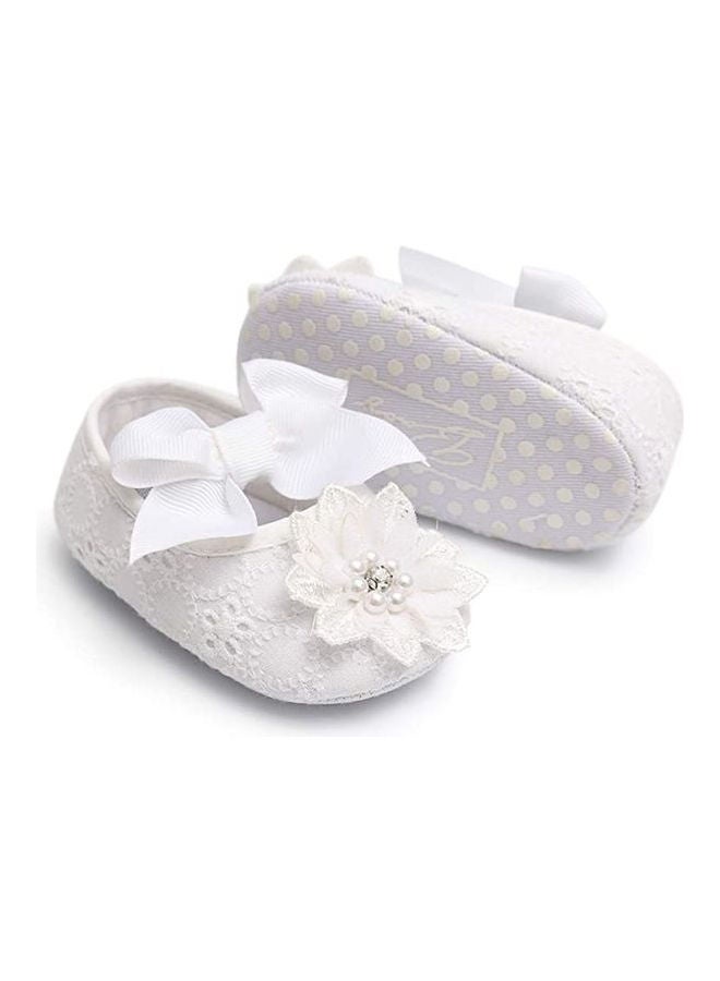 Learns To Walk Flat Comfort Shoes White  - Image 4