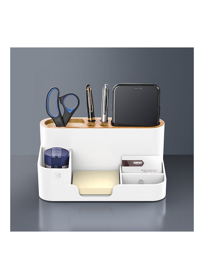 Generic Desk Stationery Storage Box White  - Image 3