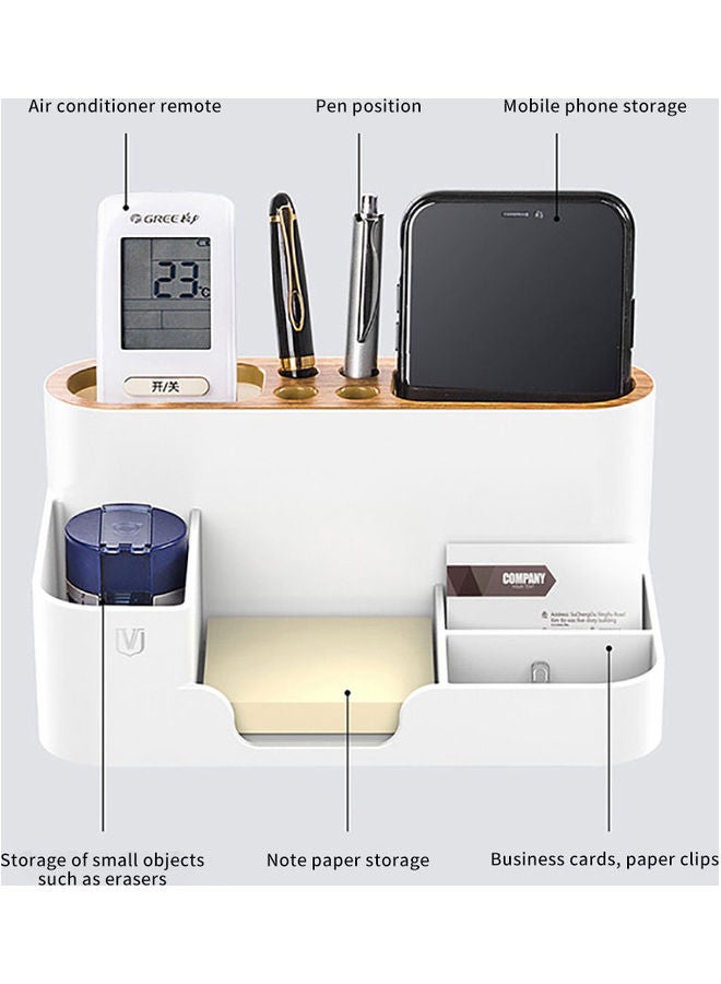 Generic Desk Stationery Storage Box White  - Image 5
