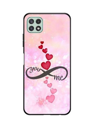غطاء حماية واقٍ بطبعة عبارة "You Infinity Me" لهاتف سامسونج جالاكسي A22 متعدد الألوان