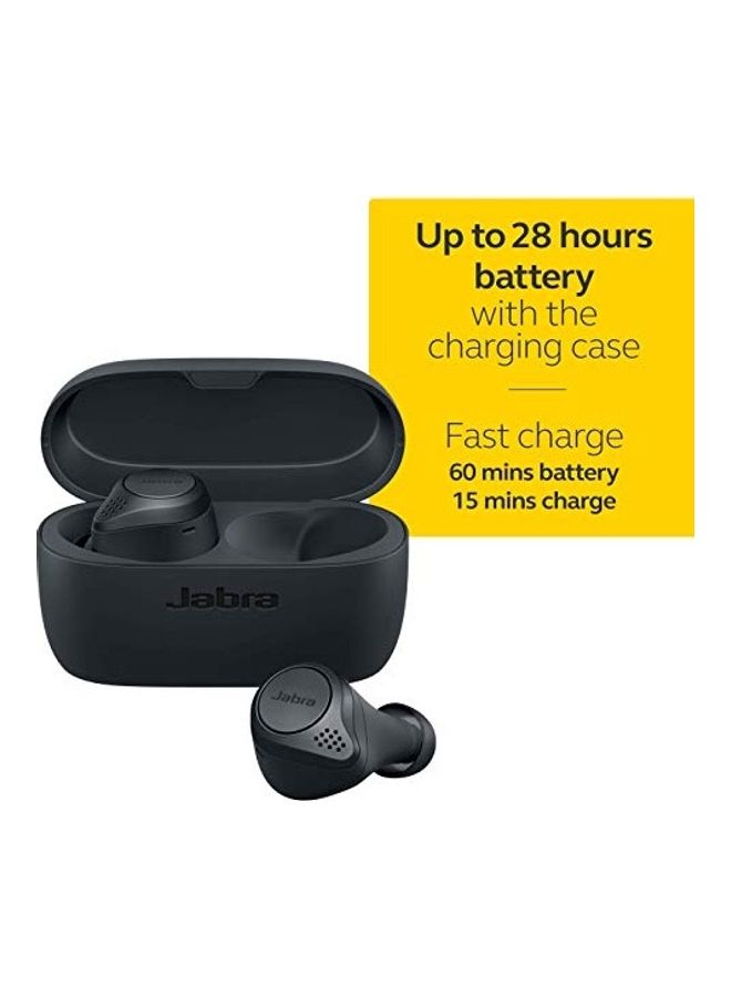 Jabra - Elite Active 75t True Wireless Earbuds With Wireless Charging Case Grey - Image 1