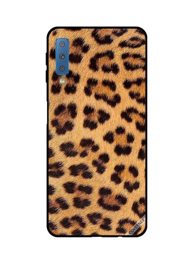 Covernex Protective Case Cover For Samsung Galaxy A7 2018 Leopard Pattern Black/Brown - Image 1