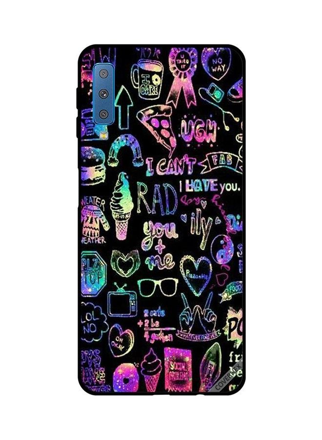 Covernex Protective Case Cover For Samsung Galaxy A7 2018 Lifestyle Art Multicolour - Image 1