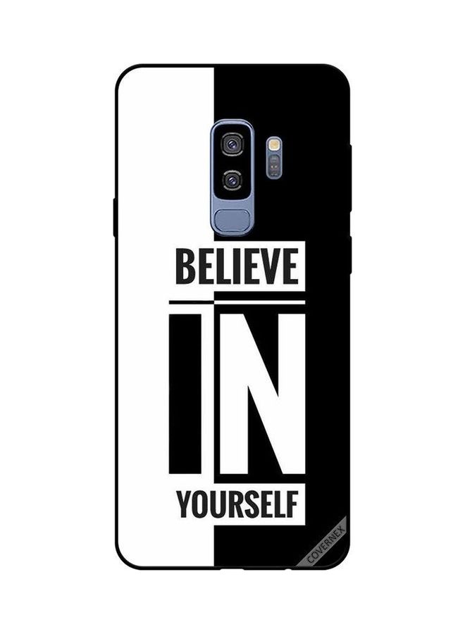 Covernex Believe In Yourself Protective Case Cover For Samsung Galaxy S9 Plus Black/White - Image 1