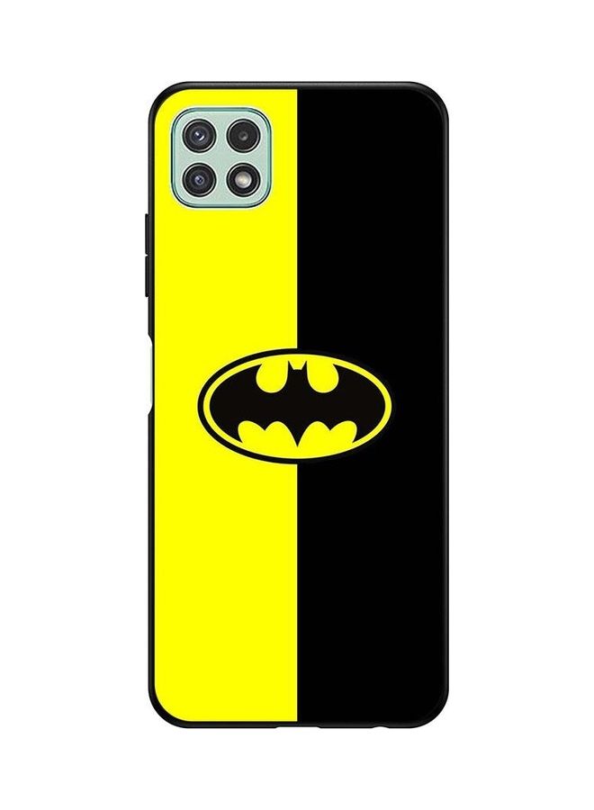 كوفرنيكس غطاء حماية واقٍ بطبعة شعار باتمان لهاتف سامسونج جالاكسي A22 5G أسود/ أصفر - Image 1