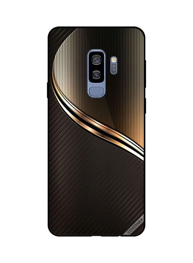 Covernex Steel Pattern Protective Case Cover For Samsung Galaxy S9 Plus Black/Gold - Image 1