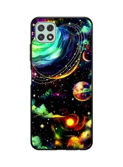 Planet Saturn Design Protective Case Cover For Samsung Galaxy A22 Multicolour
