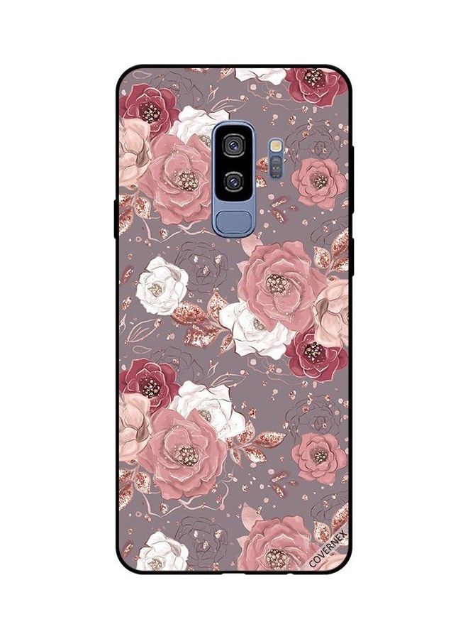 Covernex Chocolate Colour Floral Pattern Protective Case Cover For Samsung Galaxy S9 Plus Multicolour - Image 1