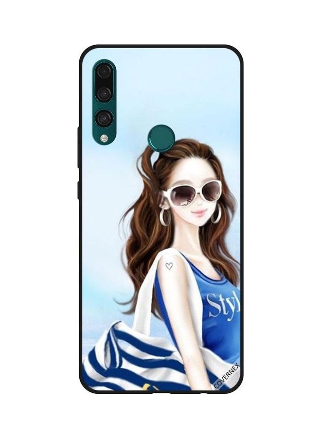 كوفرنيكس غطاء حماية واقٍ بتصميم فتاة لطيفة لهاتف هواوي Y9 برايم 2019 متعدد الألوان - Image 1